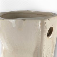 Pair of Vintage McCoy Cream Ivy Wall Pockets with Inserts