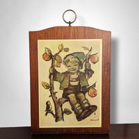 Pair of Vintage Hummel Prints on Wood, Your Choice
