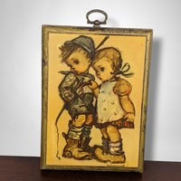 Pair of Vintage Hummel Prints on Wood, Your Choice
