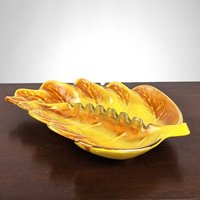 Vintage California Pottery Gold Ashtray