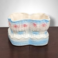 Relpo 1352 Ceramic Baby Booties Planter: Vintage Nursery Elegance