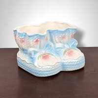 Relpo 1352 Ceramic Baby Booties Planter: Vintage Nursery Elegance