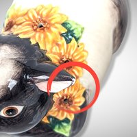 Set of 2 1992 Fitz and Floyd Hampshire Hog Potpourri Diffusers