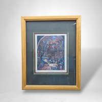 1993 Fireside Fairytales Signed Print by Randal Spangler | Unframed Vintage Artwork | Collectible Fairy Tale Decor | Whimsical Home Wall Art