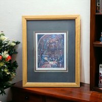 1993 Fireside Fairytales Signed Print by Randal Spangler | Unframed Vintage Artwork | Collectible Fairy Tale Decor | Whimsical Home Wall Art