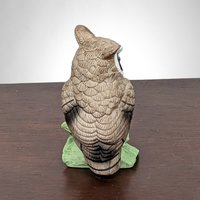Lefton Hand-Painted Owl Figurine: Whimsical Artistry
