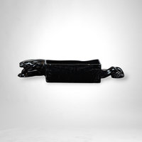 Vintage Ceramic Black Panter Planter