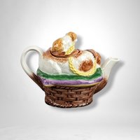 Noritake Decorative Small Teapot with Dogs