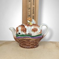 Noritake Decorative Small Teapot with Dogs