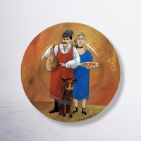 Tuscan Storefronts by Guy Buffet Salad Plate, Your Choice