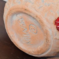 Milagro Pottery Southwestern Canister with Peppers Design