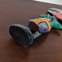 African Hand Carved, Painted Fertility Figurine