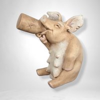 1984 Specialty Molds Drunk Pig Ceramic Figurine
