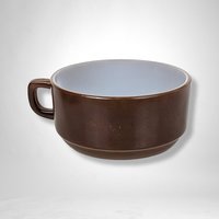 Pair of Anchor Hocking Fire King Brownstone Soup Mug Pair