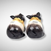 Set of 2 1992 Fitz and Floyd Hampshire Hog Potpourri Diffusers