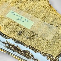 Vintage Enamel and Porcelain Piano Music Box