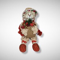 House of Lloyd Christmas Around the World Porcelain Flossie and Floyd Bunny Shelf Sitters - Charming Holiday Decorations!