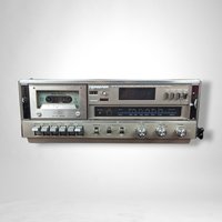 Vintage Soundesign AM/FM Electronic Clock/Cassette Recorder - Retro Audio Device