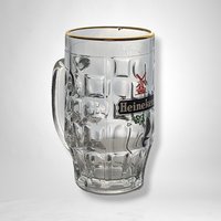 Vintage Heineken Glass Mug - Retro Beer Collectible
