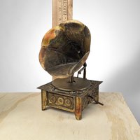 Vintage Metal Gramophone Music Box