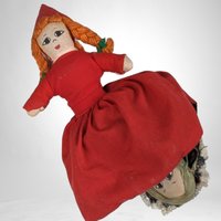 Vintage 3 in 1 Little Red Riding Hood Topsy Turvy Storytelling Doll