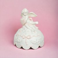 San Francisco Music Box Ceramic Cherub Music Box