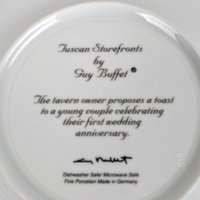 Tuscan Storefronts by Guy Buffet Salad Plate, Your Choice