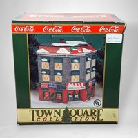 1993 Coca-Cola Emporium Town Square Lighted House - Vintage Collectible