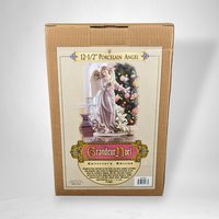 Grandeur Noel 12 1/2" Porcelain Angel