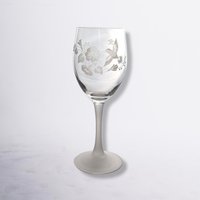 Pair of Avon Hummingbird Crystal Glasses