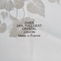 Pair of Avon Hummingbird Crystal Glasses