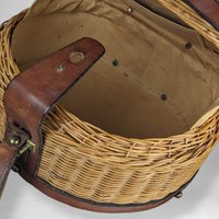 Chic 1960s Aigner Round Wicker Purse: Vintage Style Icon