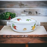 Vintage Sadek Vegetable Garden Covered Casserole – Timeless Kitchen Elegance