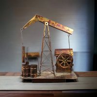 Metal Oil Derrick Music Box