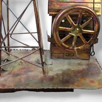 Metal Oil Derrick Music Box