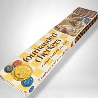 Vintage 1970s Fourhanded Checkers Game