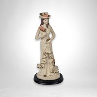Vintage Resin Victorian Woman Figurine - Elegant Collectible Home Decor