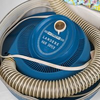 Vintage Landers Portable Hair Dryer with Bonnet - Retro Beauty Appliance