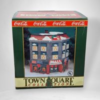 1993 Coca-Cola Emporium Town Square Lighted House - Vintage Collectible