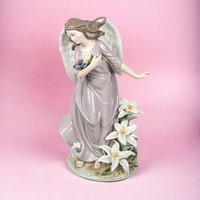 Grandeur Noel 12 1/2" Porcelain Angel