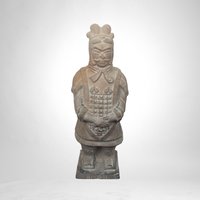 Set of 5 Terracotta Qin Dynasty Emperor Shi Warrior Army Figurines - Collectible Miniatures