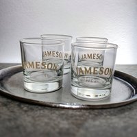 Set of 4 Jameson Irish Whiskey Glasses – Raise the Toast in Style