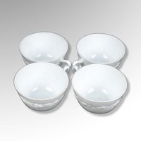 Set of 4 Anchor Hocking Vitrock Cups, Depression Glass