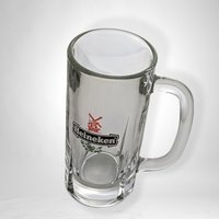 Vintage Heineken Heavy Glass Beer Mug