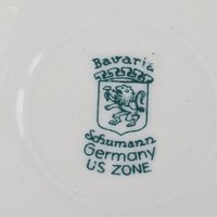 Vintage Gold Rim Floral Bavarian Plate