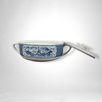 Royal China Currier and Ives Round Covered Casserole