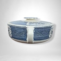 Royal China Currier and Ives Round Covered Casserole