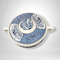 Royal China Currier and Ives Round Covered Casserole