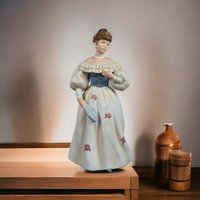 Homco Woman in Floral Dress Figurine 1463