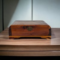 1930s Cedar Storage Box, Dresser Box, Jewelry Box